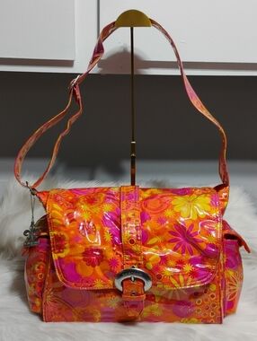 Kalencom Bright Floral Santa Fe Laminated Diaper/Travel Bag